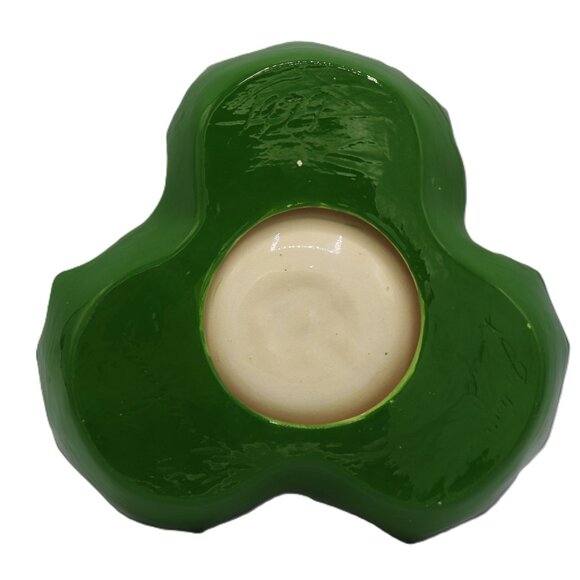 Vintage 1979 Holly Christmas Divide 4 Section Bowl Serving Dip Tray - Picture 7 of 10